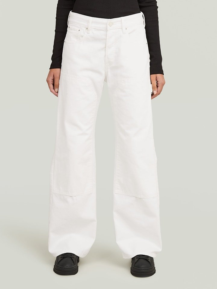 G-Star Dżinsy - Loose fit - w kolorze białym rozmiar: W27/L30