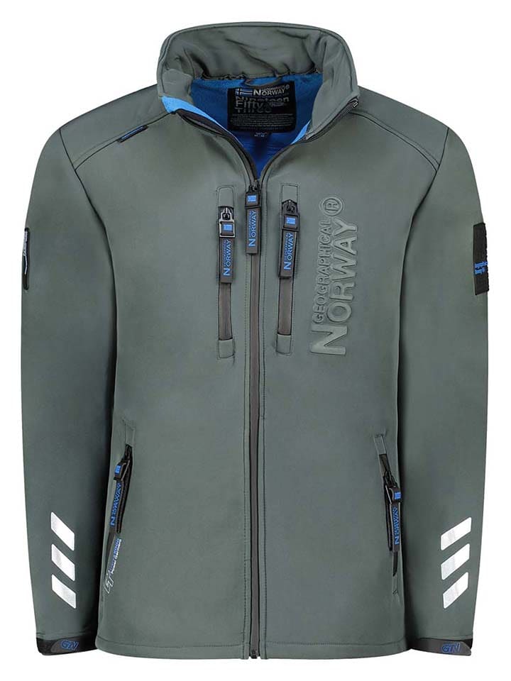 Geographical Norway Kurtka softshellowa "Richywood" w kolorze szarym rozmiar: S