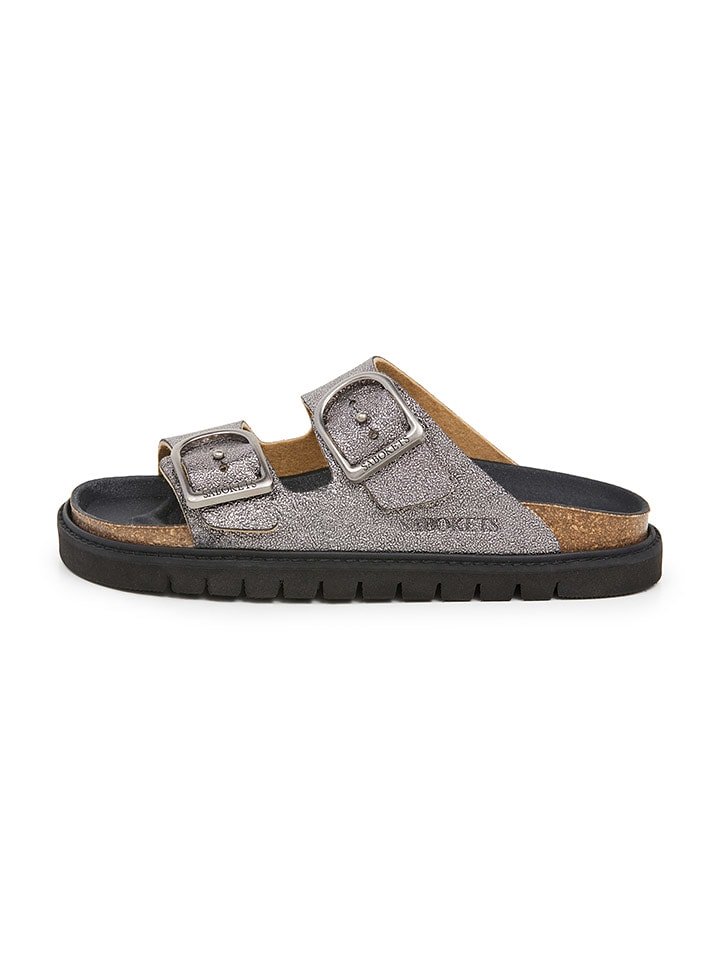 SABOKETS Klapki w kolorze srebrnym rozmiar: 41