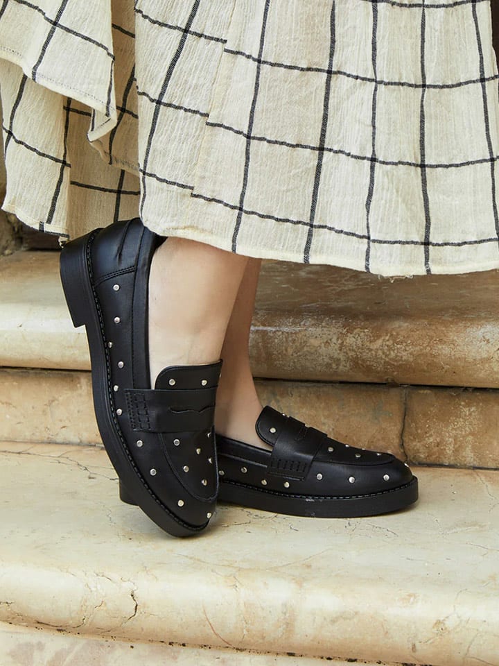 Bellucci Mokasyny w kolorze czarnym rozmiar: 37