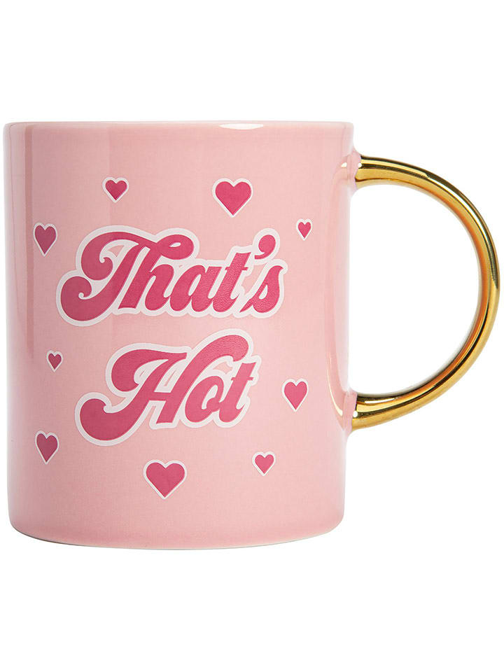 Fackelmann Kubek jumbo w kolorze złoto-jasnoróżowo-różowym - 450 ml rozmiar: onesize