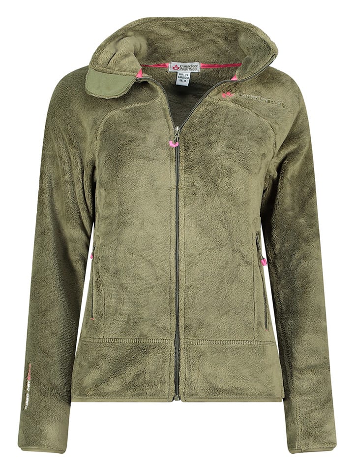 Canadian Peak Kurtka polarowa "Udilas" w kolorze oliwkowym rozmiar: XL