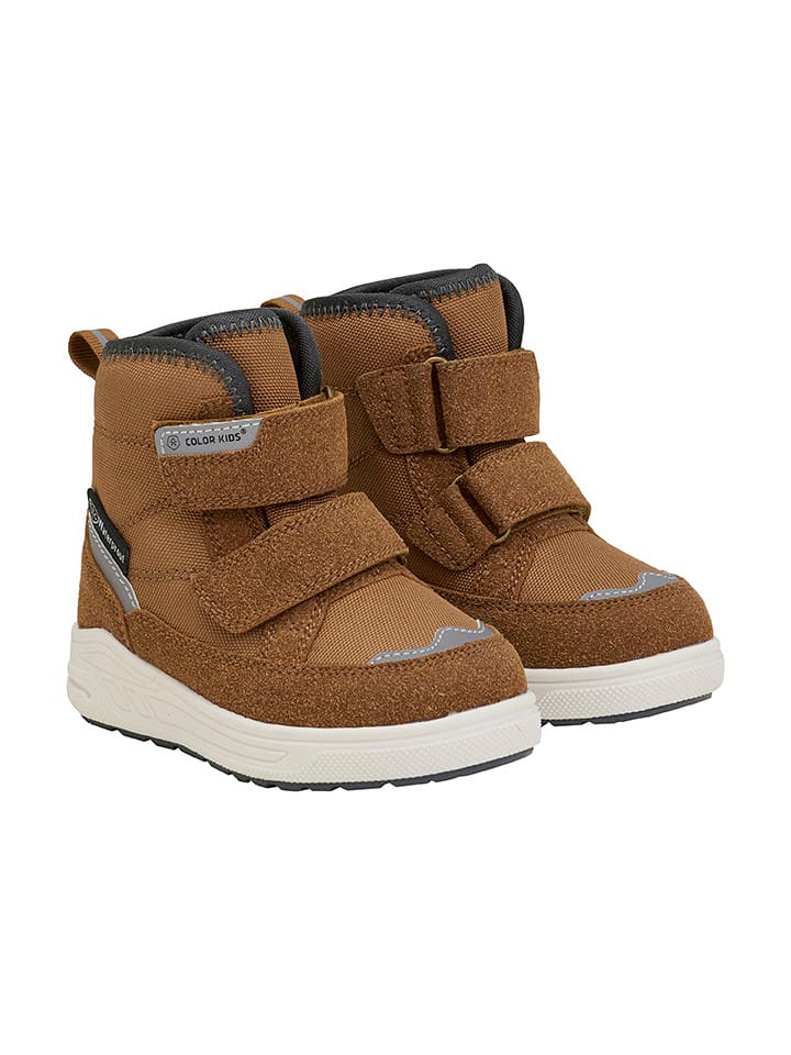 Color Kids Botki zimowe w kolorze jasnobrązowym rozmiar: 26