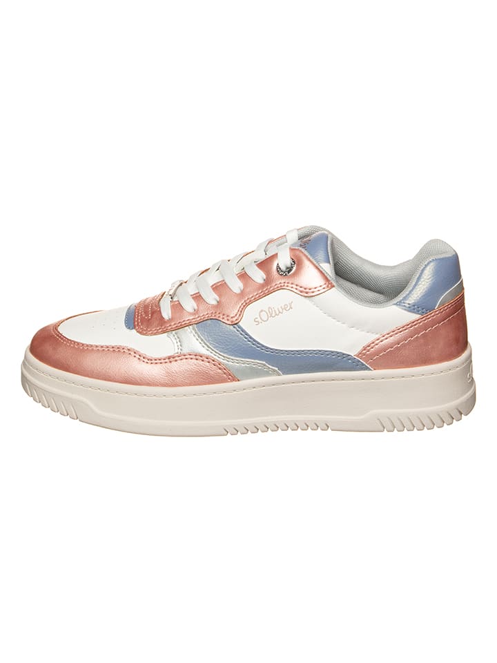 s.Oliver Sneakersy w kolorze biało-fioletowo-różowozłotym rozmiar: 39