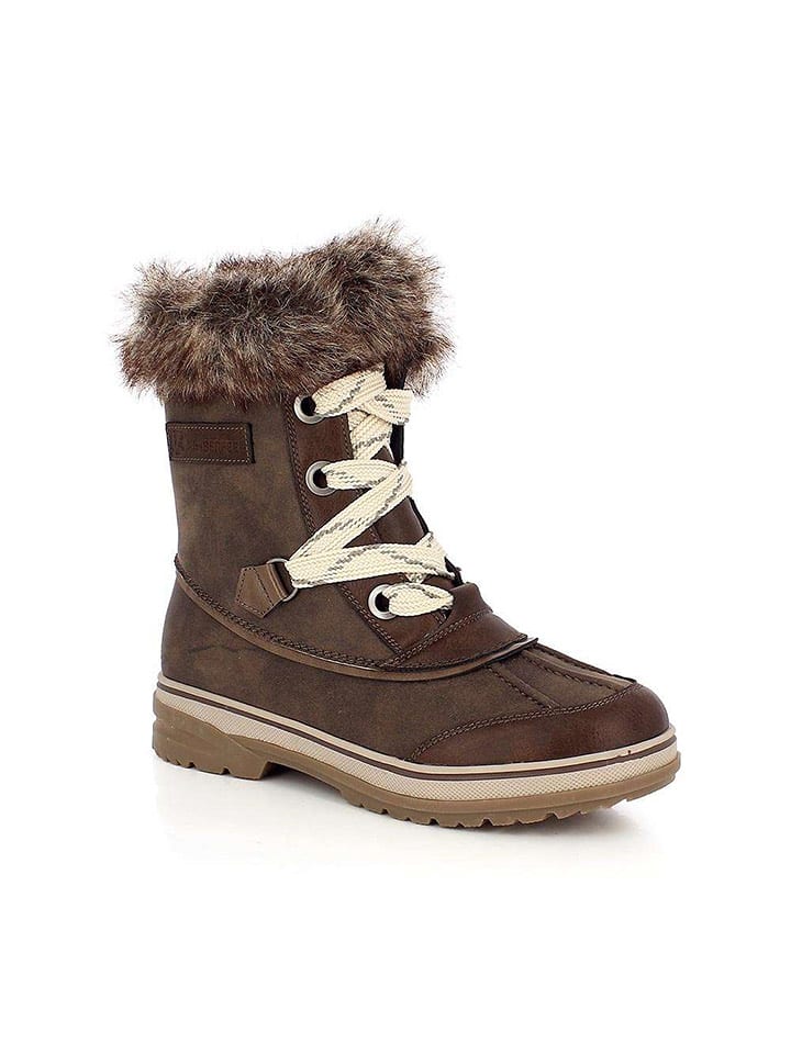 Kimberfeel Botki zimowe "Julia" w kolorze brązowym rozmiar: 40