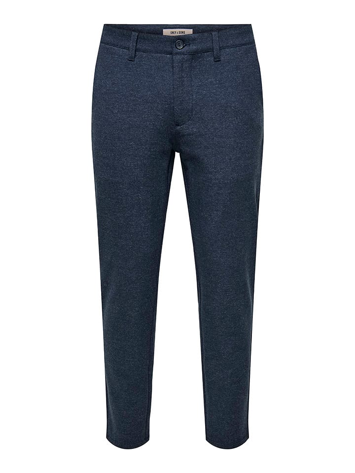 ONLY & SONS Spodnie chino "Mark" - Slim fit - w kolorze granatowym rozmiar: W30/L32