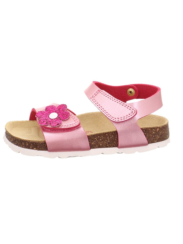 superfit Skórzane sandały w kolorze jasnoróżowym rozmiar: 38