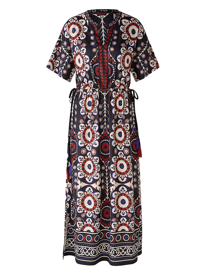 Miss Lagotte Sukienka w kolorze granatowo-kremowym rozmiar: 44