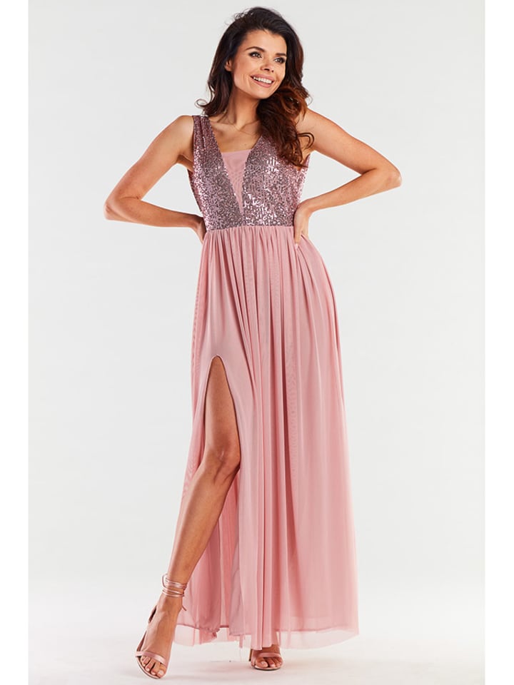 Awama Sukienka w kolorze jasnoróżowym rozmiar: L