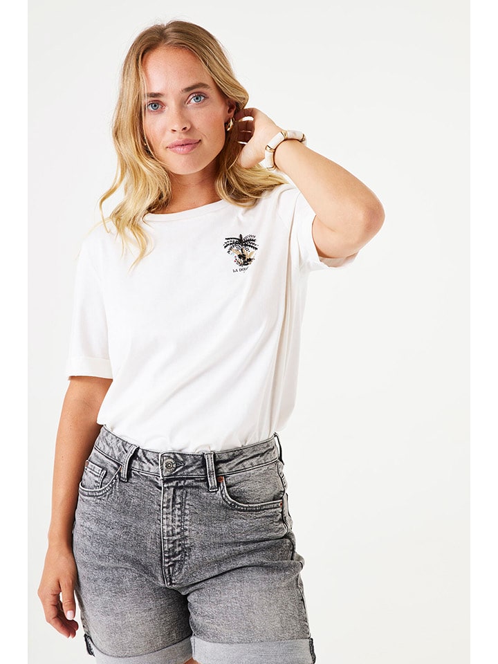 Garcia Koszulka w kolorze białym rozmiar: M