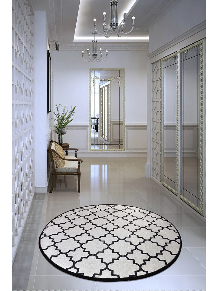 Mioli Dywan w kolorze biało-czarnym rozmiar: 140 cm