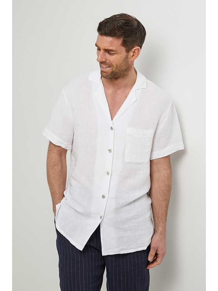 Rodier Lin Lniana koszula w kolorze białym rozmiar: XL/XXL