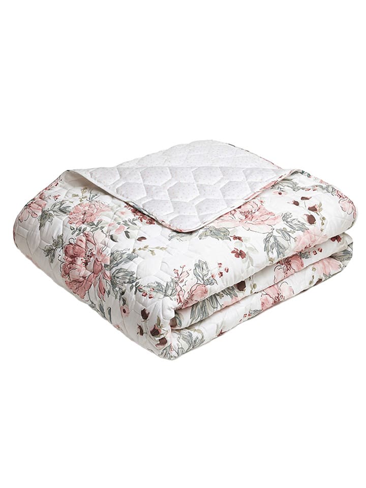 maison héritage PARIS Narzuta "Peony" w kolorze biało-jasnoróżowym rozmiar: 220x250 cm
