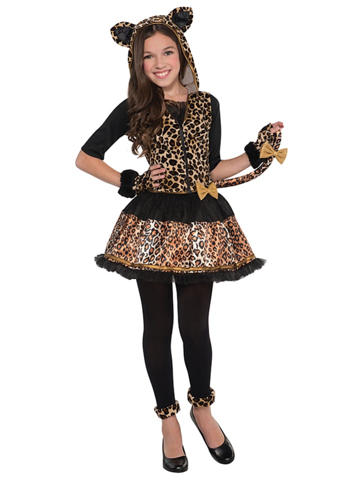 amscan 4-częściowy kostium "Sassy Spots" w kolorze czarno-brązowym rozmiar: 164-176