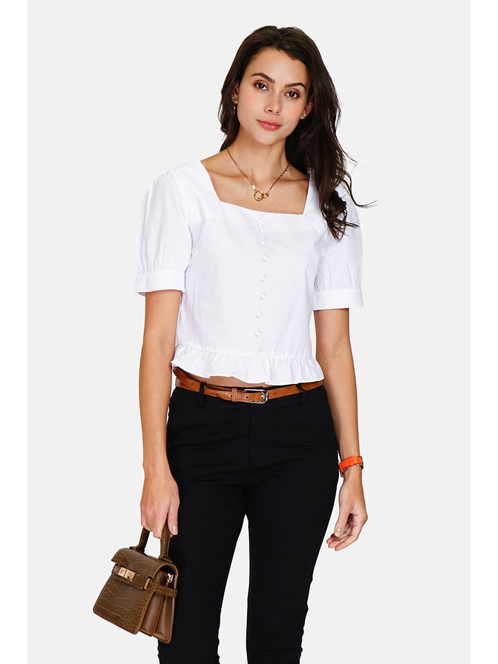 ASSUILI Bluzka w kolorze białym rozmiar: 40