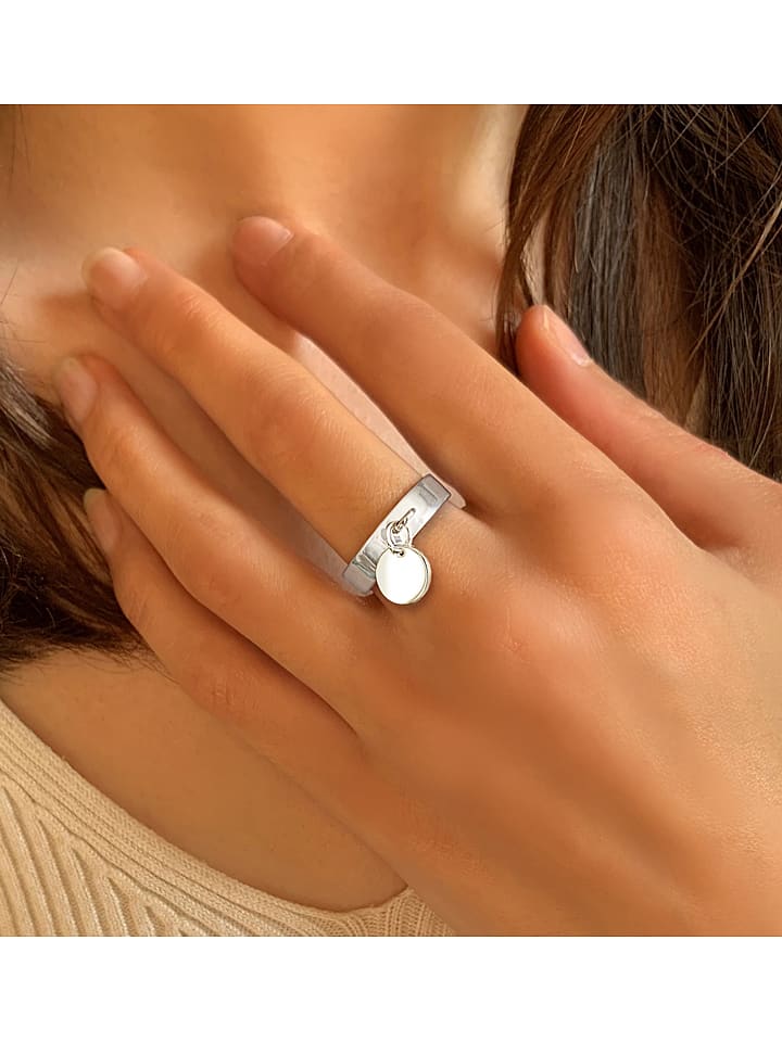 Eclat d'Argent Srebrny pierścionek rozmiar: 54