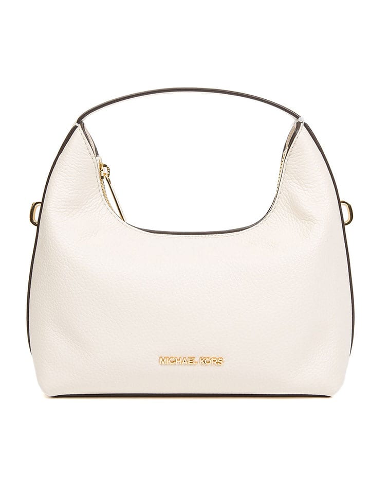Michael Kors Skórzana torebka w kolorze kremowym - 23 x 20 x 11,5 cm rozmiar: onesize