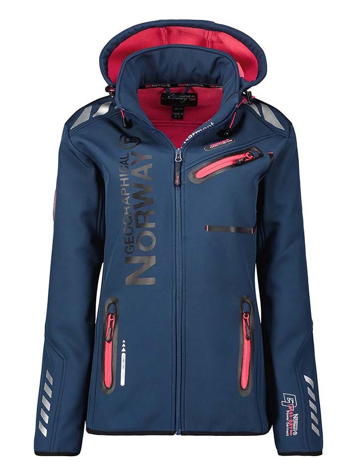Geographical Norway Kurtka softshellowa "Assor" w kolorze granatowym rozmiar: XXL