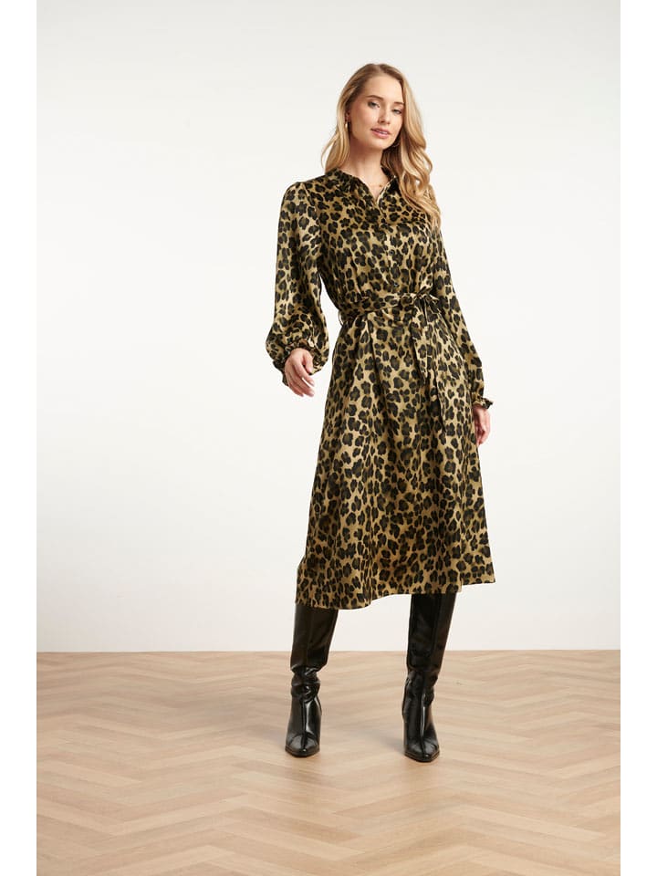 Smashed Lemon Sukienka w kolorze khaki rozmiar: 3XL