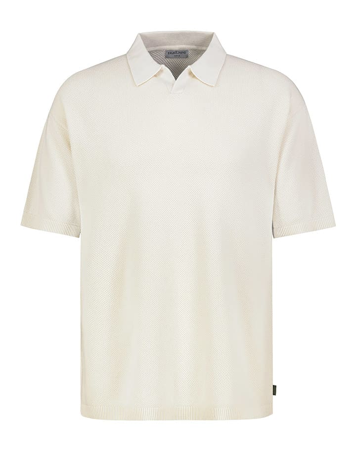 Eight2Nine Koszulka polo w kolorze kremowym rozmiar: XL