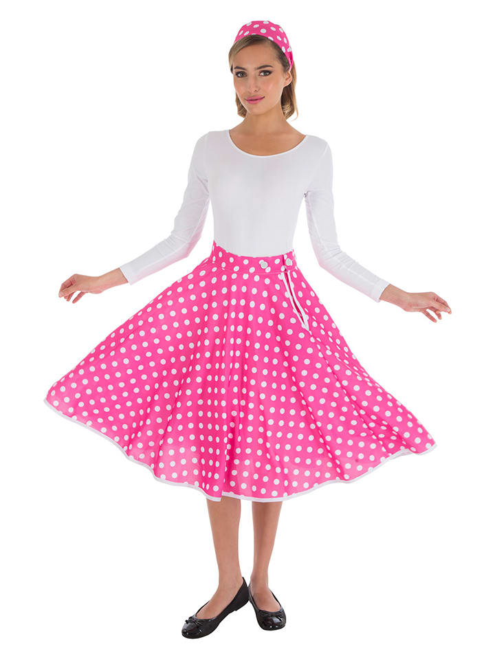 CHAKS 2-częściowy kostium "White Dots" w kolorze różowym rozmiar: onesize