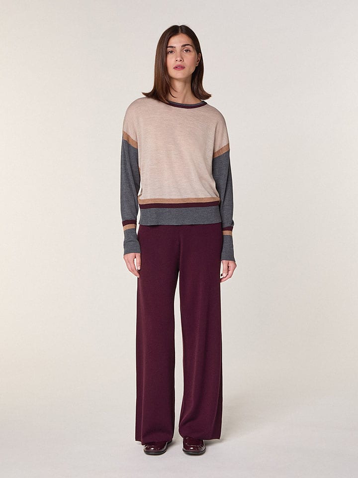 Rodier Wełniany sweter w kolorze beżowym rozmiar: XL