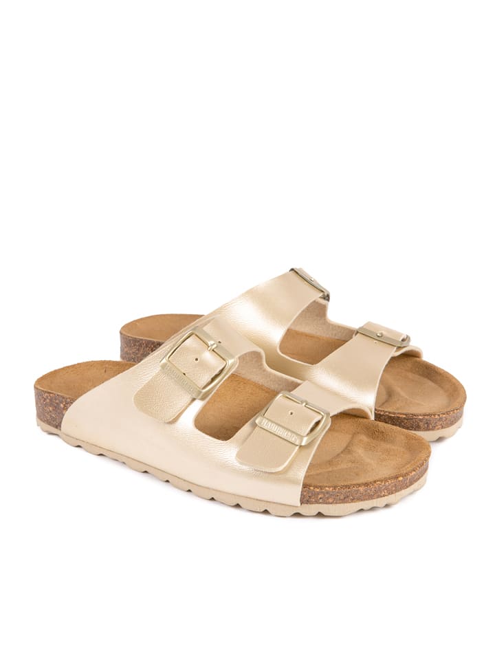 BABUNKERS Family Klapki w kolorze złotym rozmiar: 36