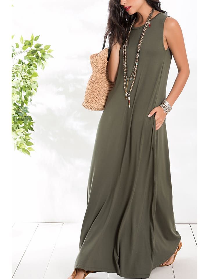 Milan Kiss Sukienka w kolorze oliwkowym rozmiar: L