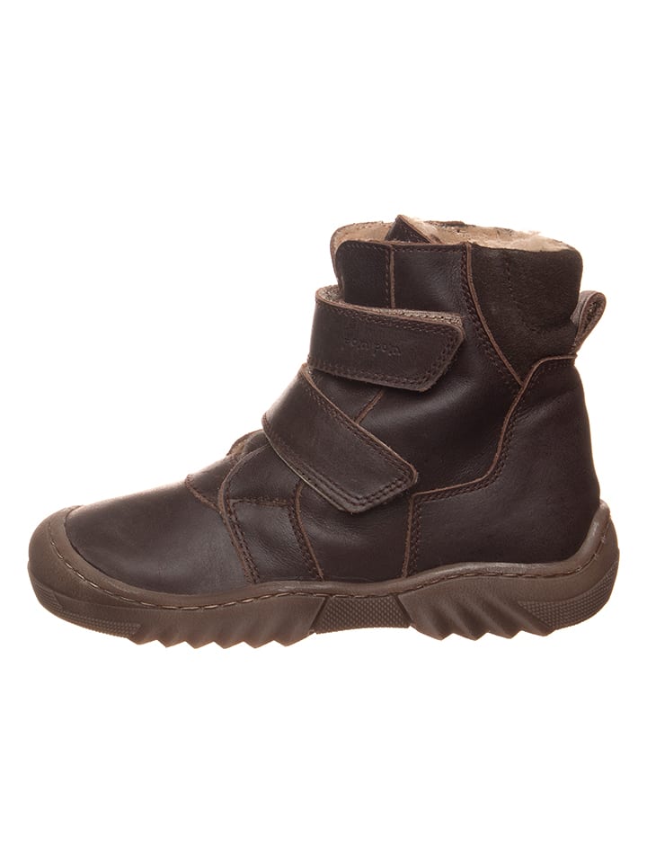 POM POM Skórzane botki zimowe w kolorze brązowym rozmiar: 30