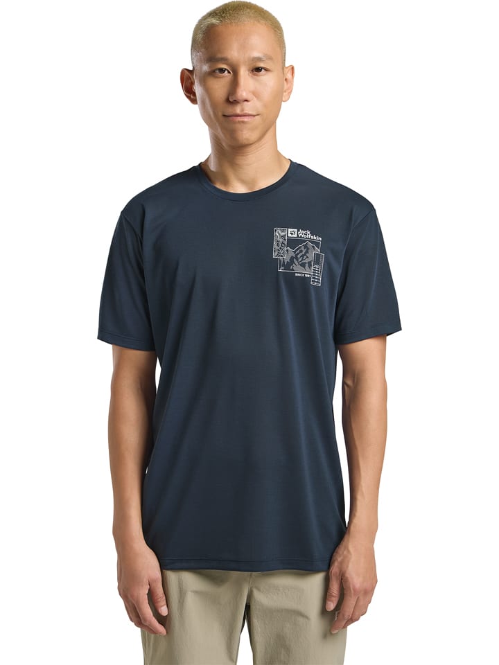 Jack Wolfskin Koszulka funkcyjna "Vonnan" w kolorze granatowym rozmiar: 3XL