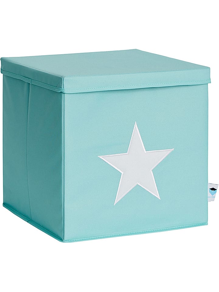 STORE IT Pudełko w kolorze turkusowo-białym - 33 x 33 x 33 cm rozmiar: onesize
