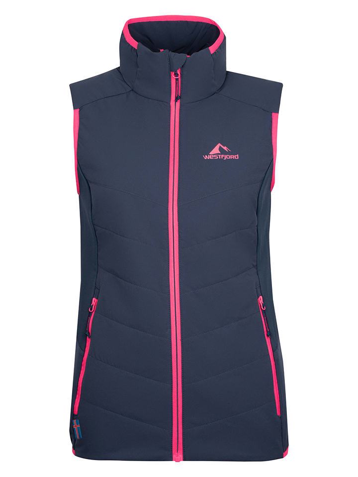 Westfjord Kamizelka funkcyjna "Reykir" w kolorze granatowym rozmiar: XL