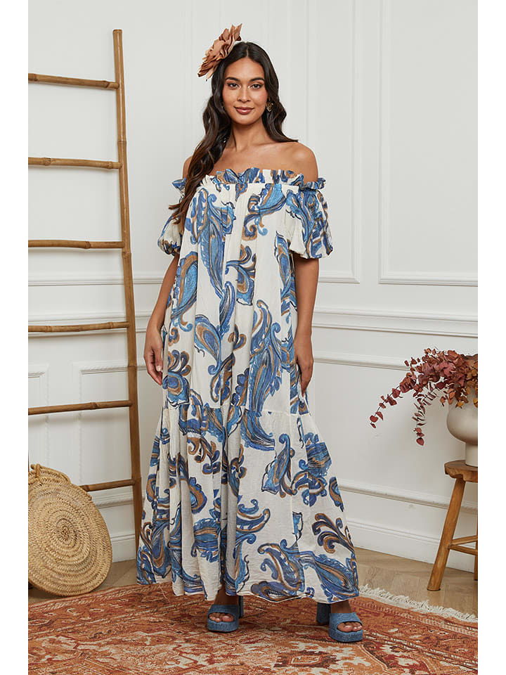 Fleur de Lin Sukienka w kolorze biało-błękitnym rozmiar: XXL