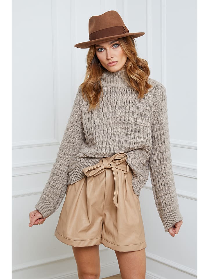 Joséfine Sweter w kolorze szarobrązowym rozmiar: L