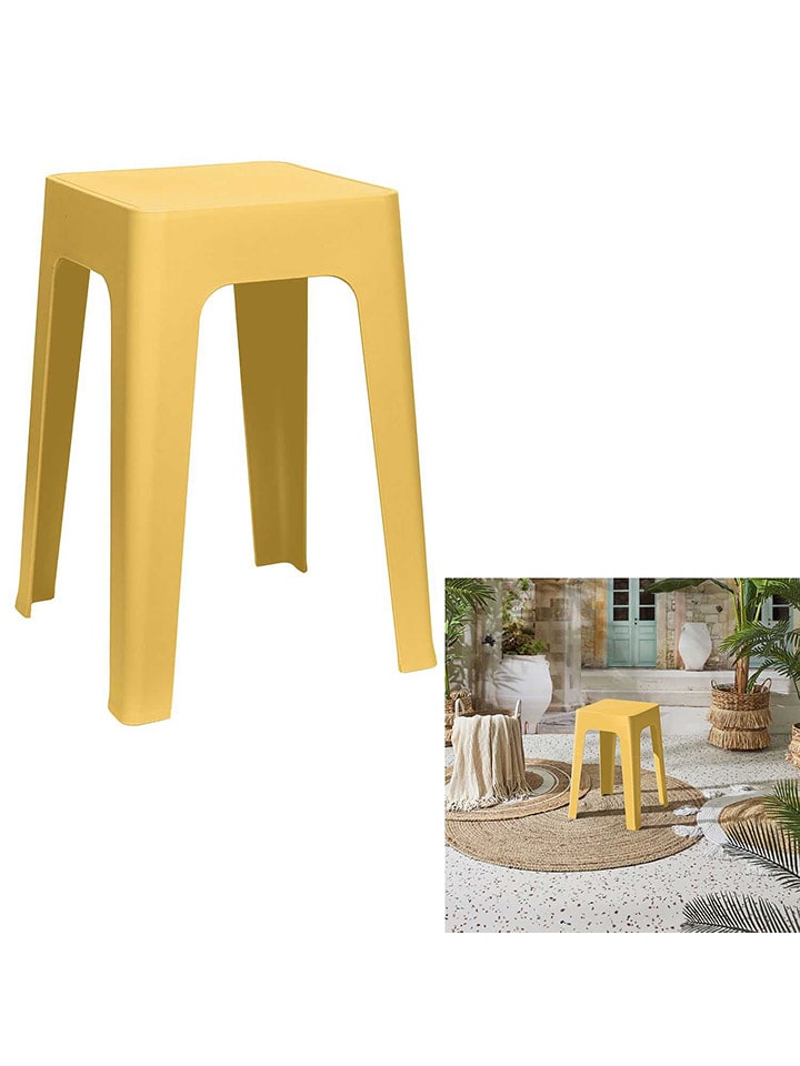 Ethnical Life Hocker w kolorze żółtym - 34,5 x 47 x 34,5 cm rozmiar: onesize