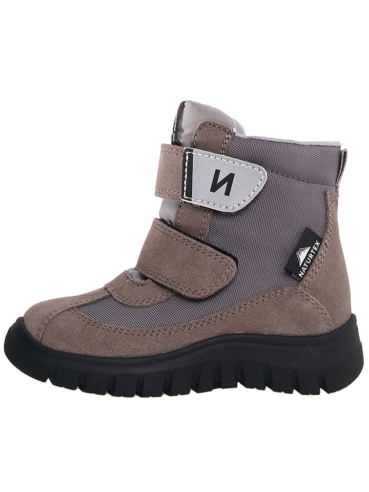 Naturino Botki zimowe "Thorens 3" w kolorze szarobrązowo-szarym rozmiar: 25