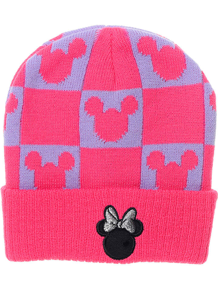 Disney Minnie Mouse Czapka beanie "Minnie" w kolorze różowym rozmiar: 52 cm