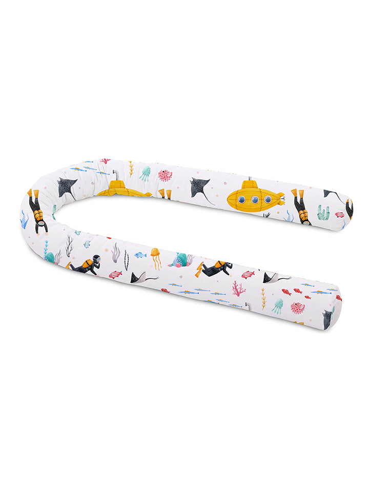 little nice things Poduszka w kolorze białym ze wzorem do karmienia - dł. 180 x Ø 9 cm rozmiar: onesize