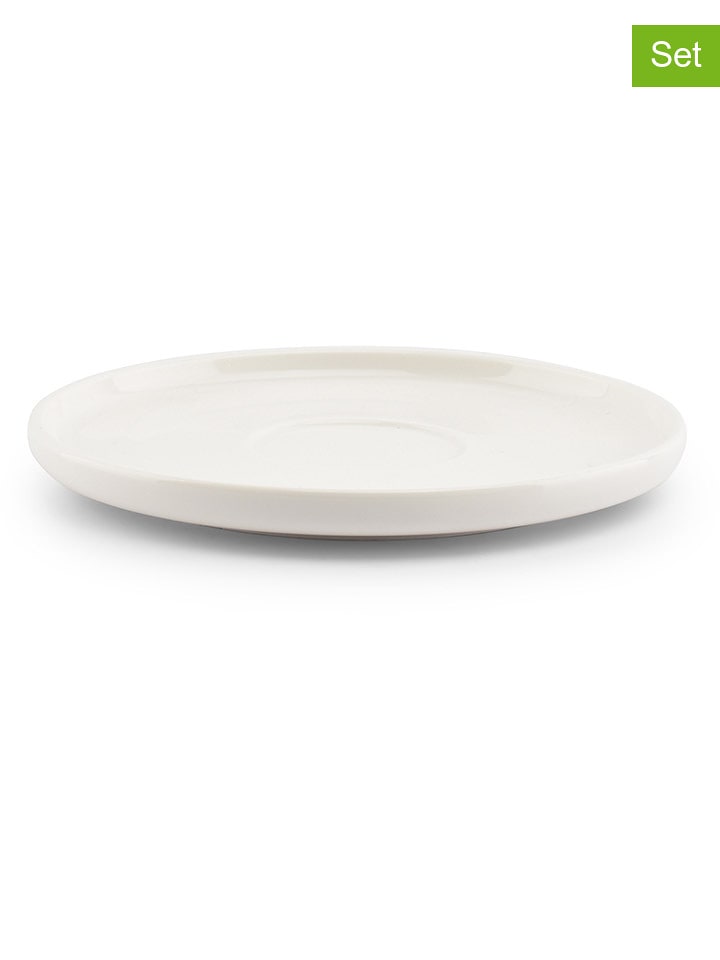 Salt and Pepper Spodki (4 szt.) "Nuo" w kolorze białym - Ø 15 cm rozmiar: onesize