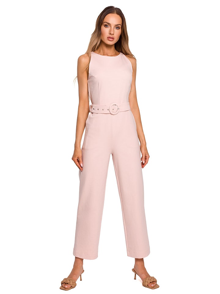 made of emotion Kombinezon w kolorze jasnoróżowym rozmiar: L