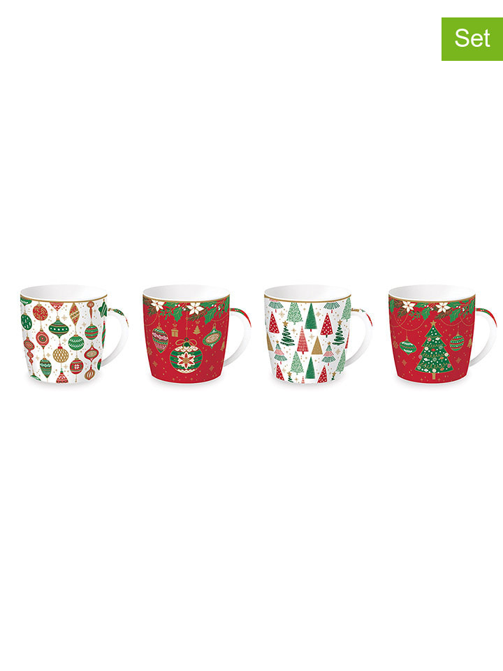 Easy Life 5-częściowy zestaw "Jingle Bells" w kolorze czerwono-biało-zielonym rozmiar: onesize