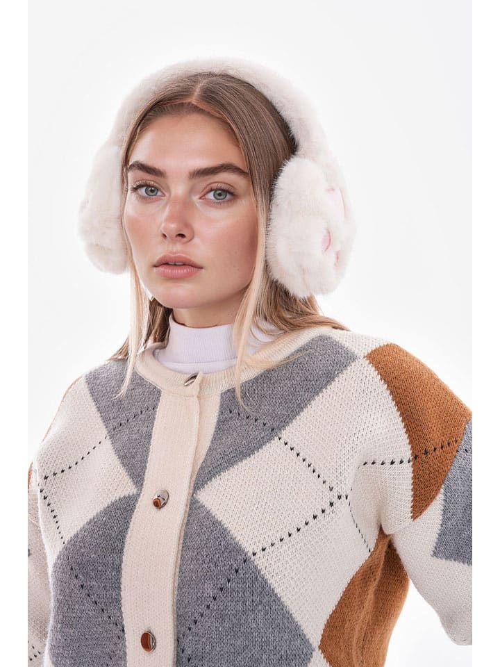 Lucky Bees Nauszniki w kolorze kremowym rozmiar: onesize