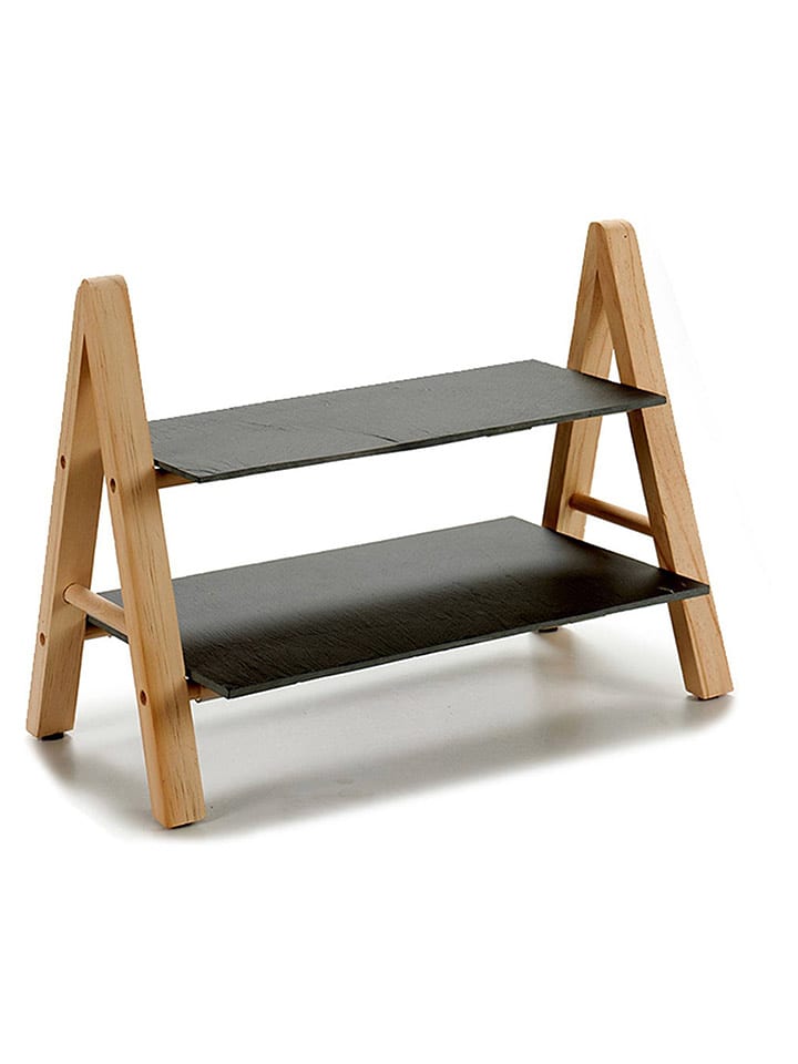 San ignacio Regał stojący w kolorze czarno-jasnobrązowym - 38 x 26 cm rozmiar: onesize