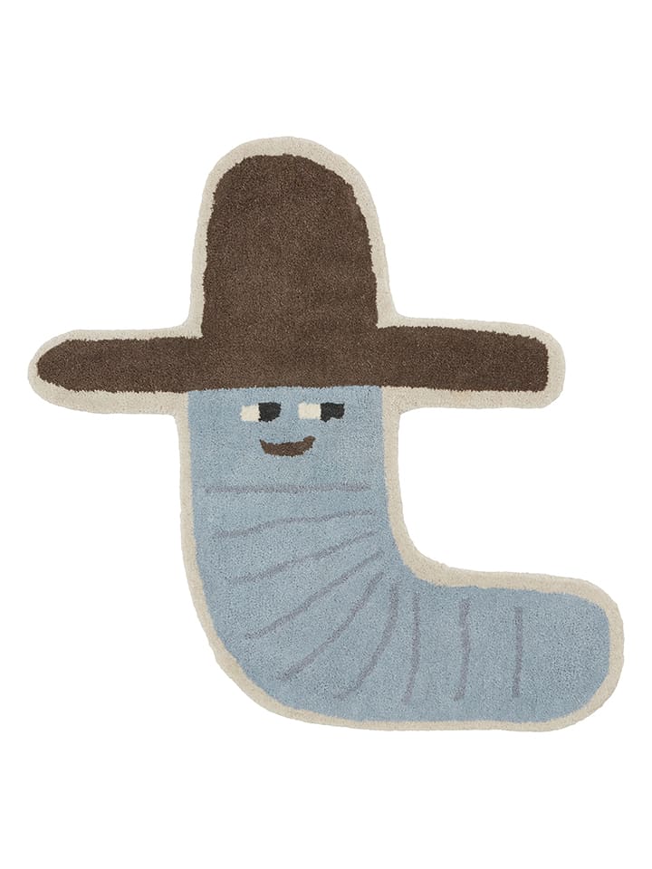 OYOY mini Dywan "Calle Cowboy" w kolorze błękitnym - 85 x 82 cm rozmiar: onesize