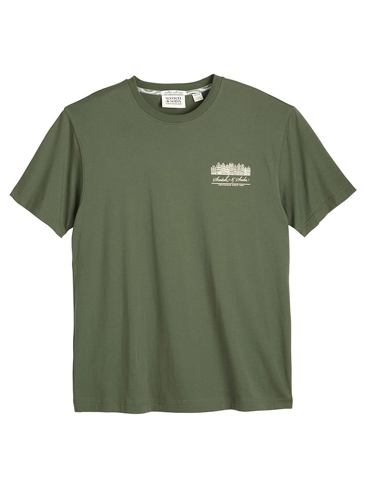 Scotch & Soda Koszulka w kolorze khaki rozmiar: L