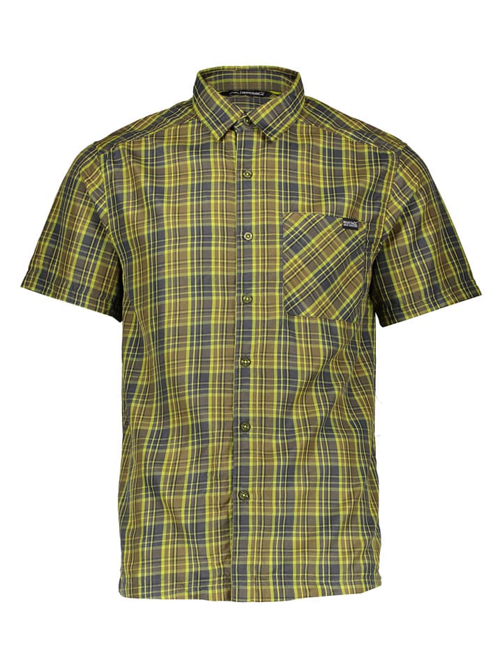 Regatta Koszula w kolorze żółto-granatowym rozmiar: M