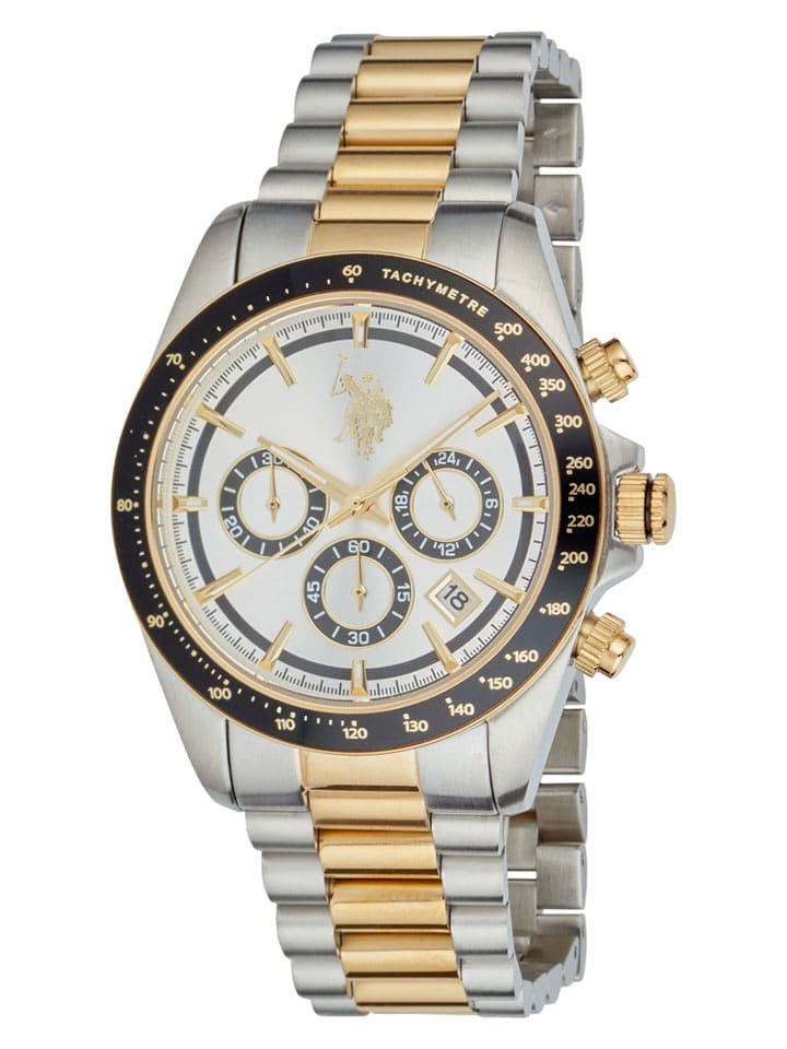 U.S. Polo Assn. Chronograf w kolorze srebrno-złoto-czarnym rozmiar: onesize