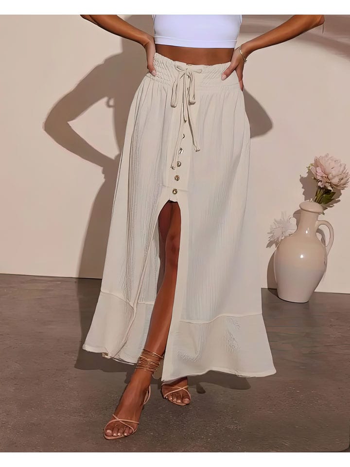 Milan Kiss Spódnica w kolorze kremowym rozmiar: L