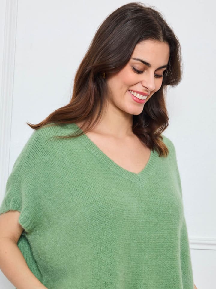 CXL by Christian Lacroix Sweter w kolorze zielonym rozmiar: onesize