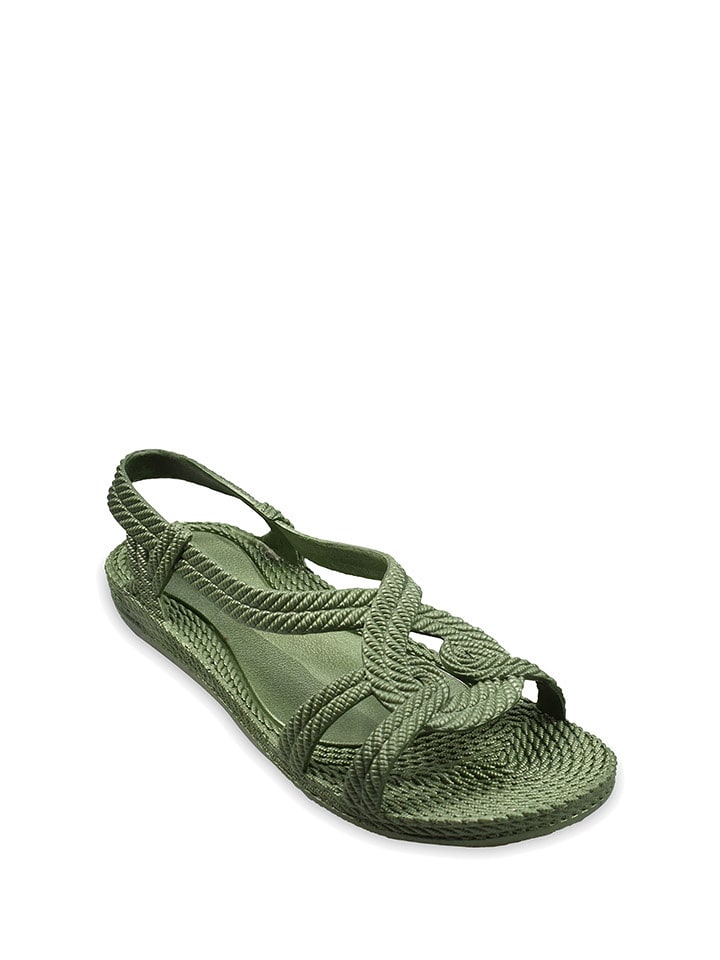 Brasileras Sandały w kolorze ciemnozielonym rozmiar: 36